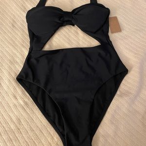 Rachel Roy cheeky cutout one piece swimsuit